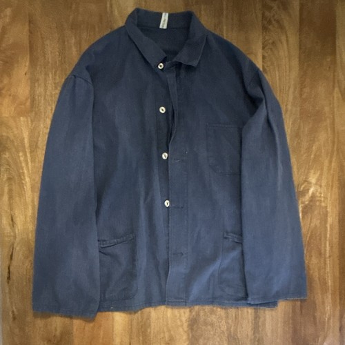 Men blue cotton twill french - blue,